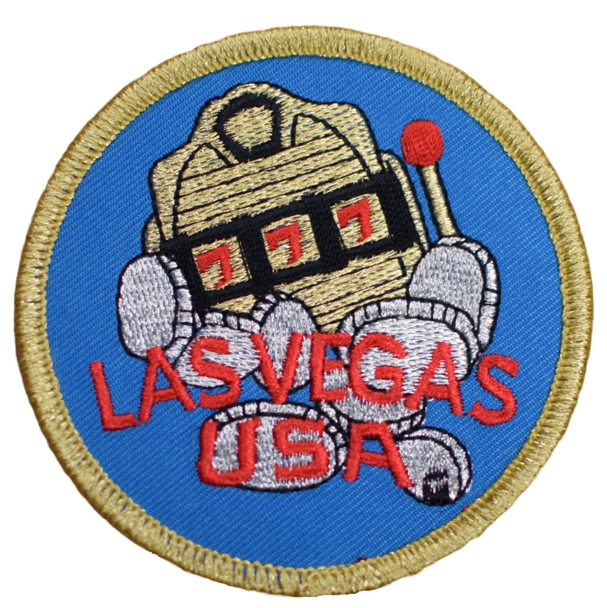 Las Vegas Embroidered Patch — Nevada, Gaming, Slot Machine 3" — Iron On