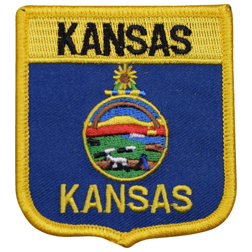 Kansas Embroidered Patch — Iron On 2.75"