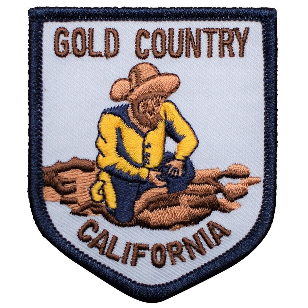 Gold Country California Embroidered Patch — Iron On 3-1/8"