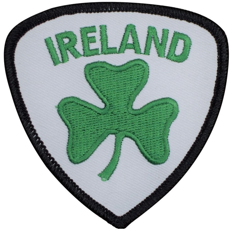 Ireland 3 Leaf Clover shamrock Embroidered Patch — Iron On 3"