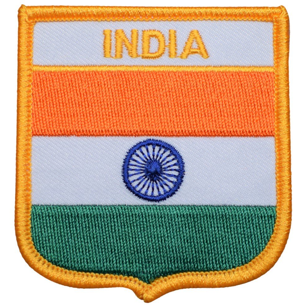 India Embroidered Patch — Iron On 2.75"