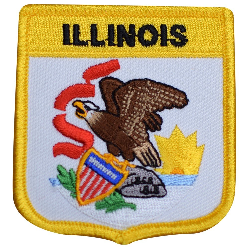 Illinois Embroidered Patch — Iron On 2.75"