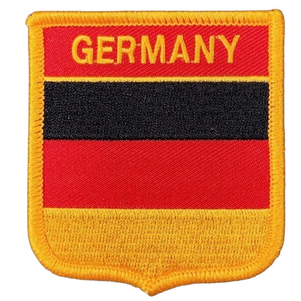 Germany Flag Crest Embroidered Patch — Iron On 2.75"