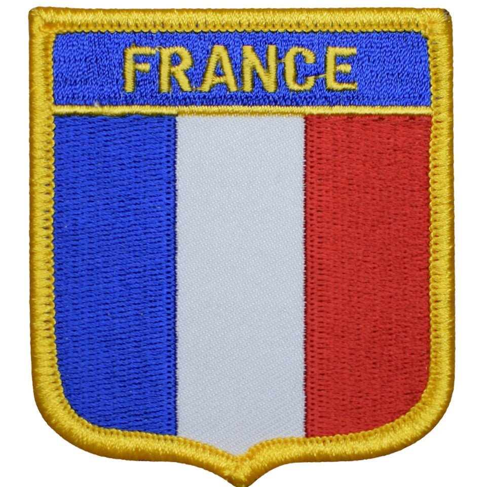 France Embroidered Patch — Iron On 2.75"