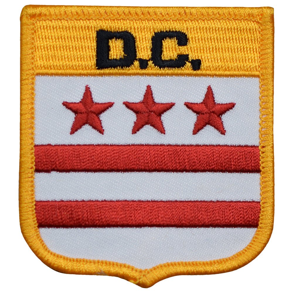 Washington D.C. Embroidered Patch — Iron On 2.75"
