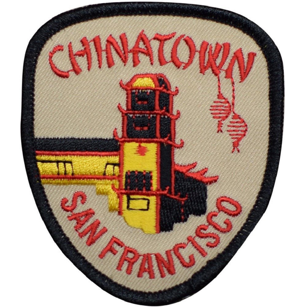 San Francisco Embroidered Patch — Chinatown, SF California Badge 3.25" — Iron On