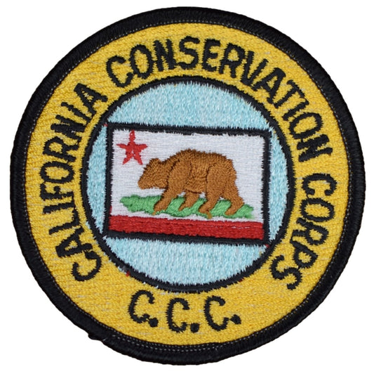Vintage California Conservation Corps Embroidered Patch — Sew On 3"