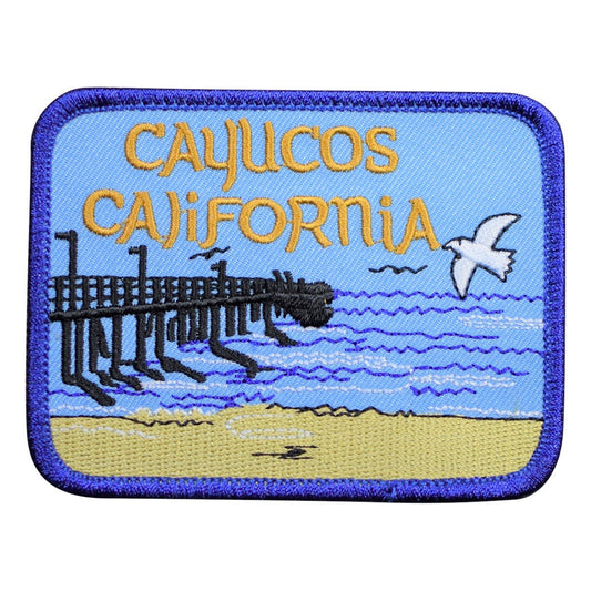 Cayucos Embroidered Patch — Iron On 3.5"