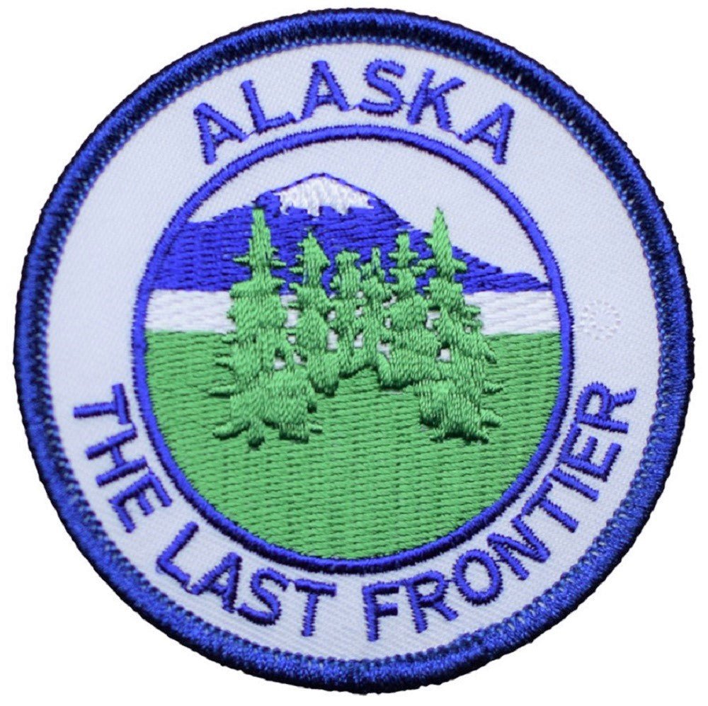 Alaska State Embroidered Patch — Last Frontier AK Badge 3" — Iron On