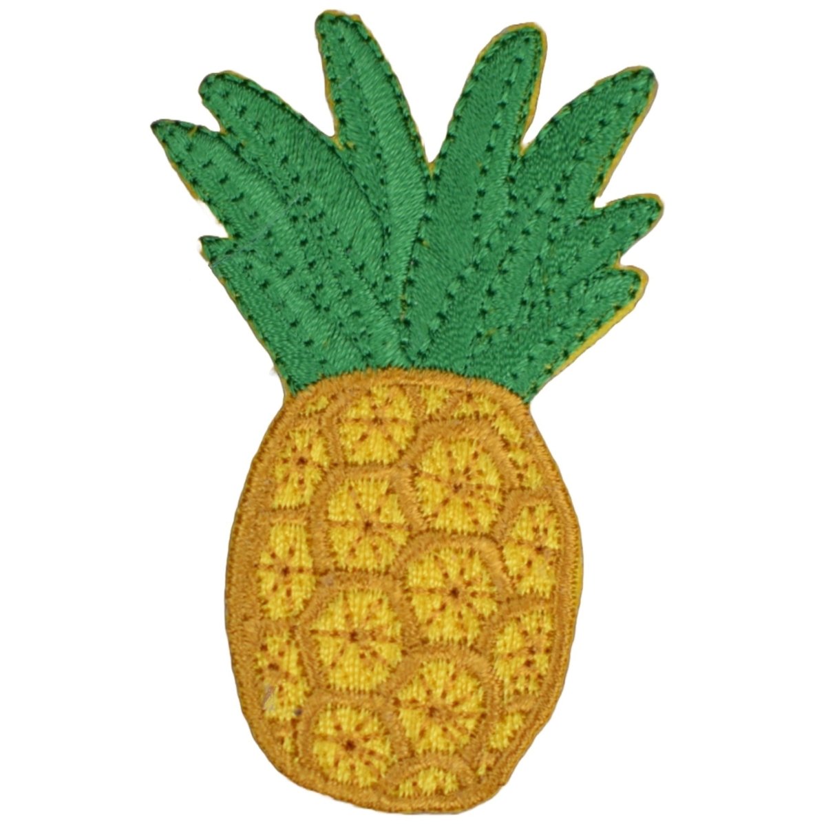 Pineapple Embroidered Patch — Iron On 2.5"