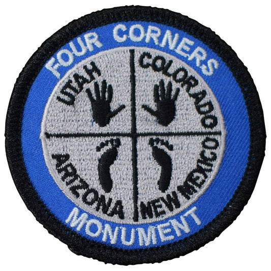 Four Corners Monument Embroidered Patch — Iron On 2.5"