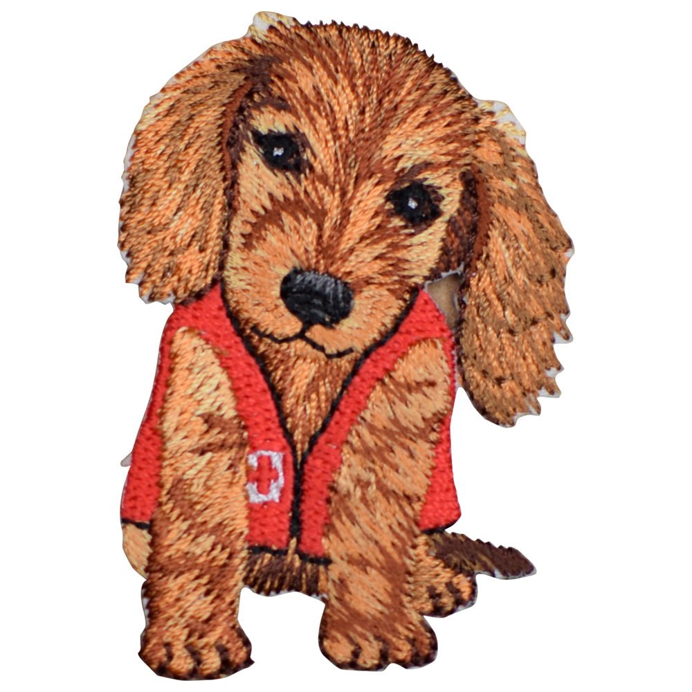 Therapy Dog Embroidered Patch — Iron On 2"