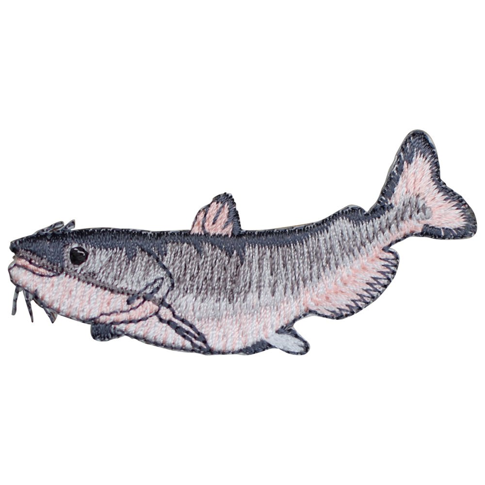 Catfish Embroidered Patch — Iron On 2-3/4"