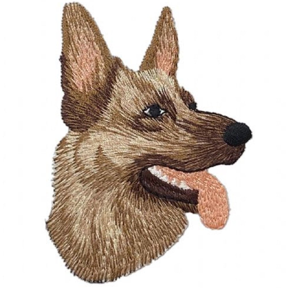 German Shepherd Embroidered Patch — Iron On 3-3/8"