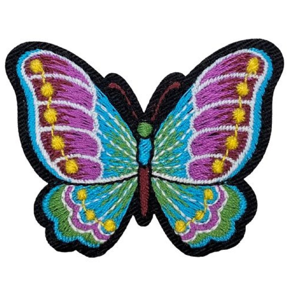 Butterfly Embroidered Patch — Insect, Bug Badge 2.25" — Iron On