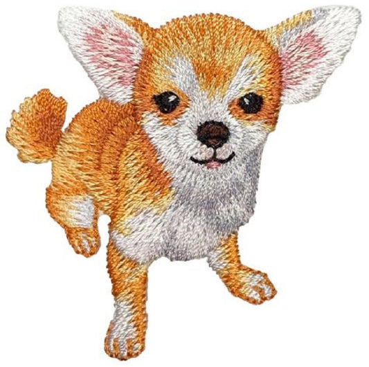 Chihuahua Embroidered Patch — Iron On 2-1/8"