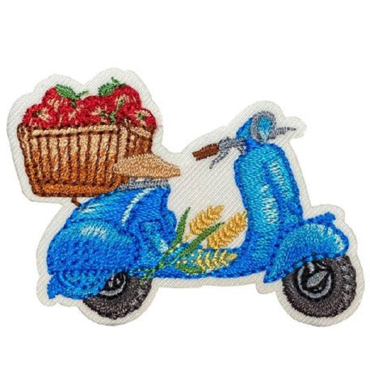 Scooter Embroidered Patch — Iron On 2-1/4"