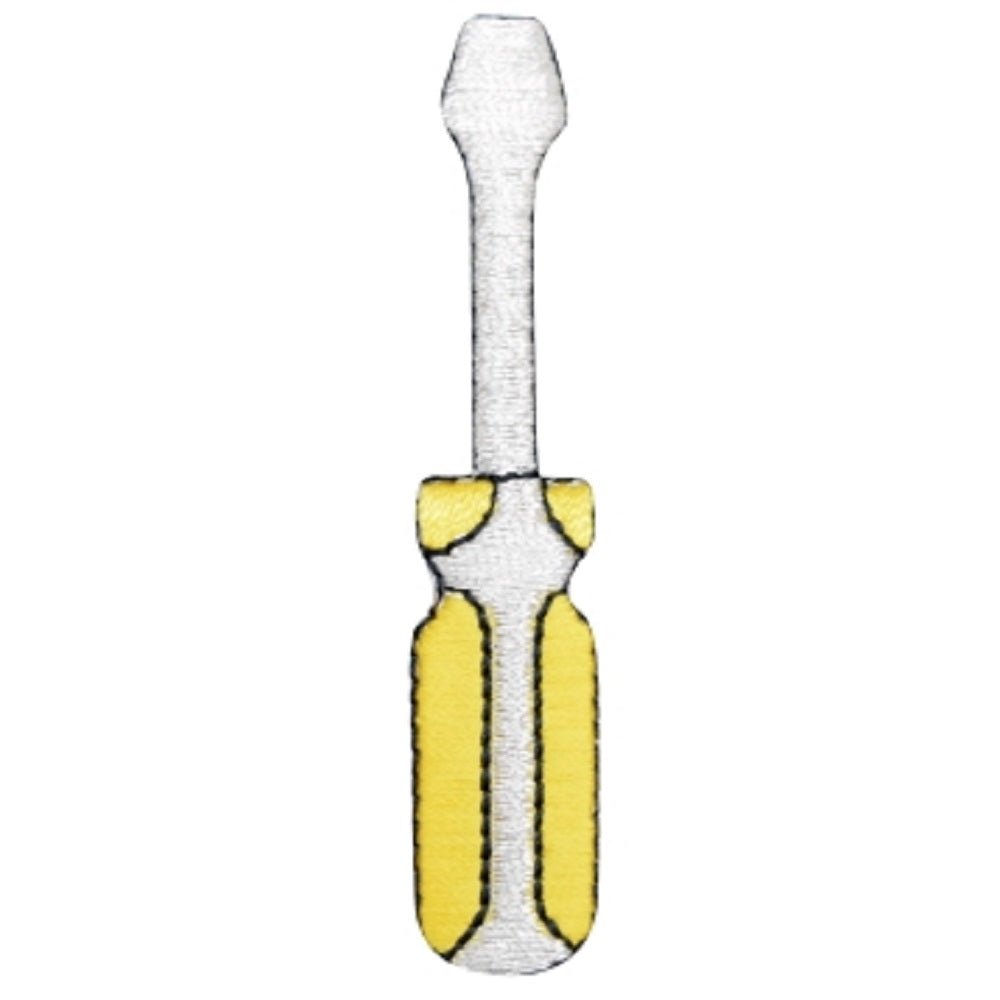 Screwdriver Embroidered Patch — 2.5" (Variant 2) — Iron On