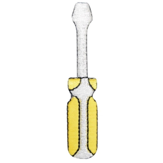Screwdriver Embroidered Patch — 2.5" (Variant 2) — Iron On