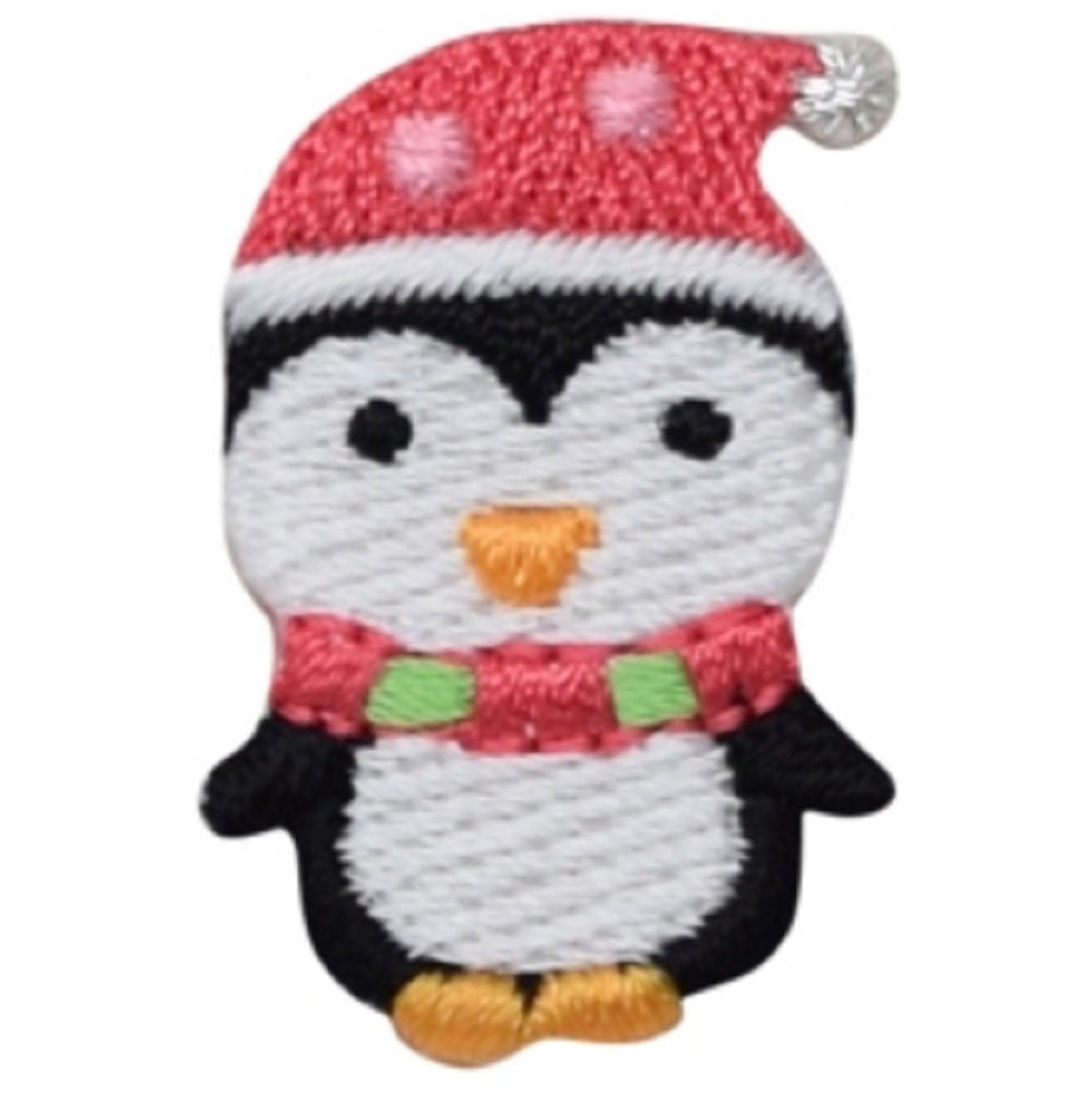 Mini Penguin Embroidered Patch — Iron On 1.25"