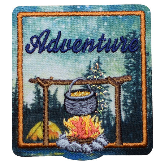 Adventure Embroidered Patch — Iron On 2.25"