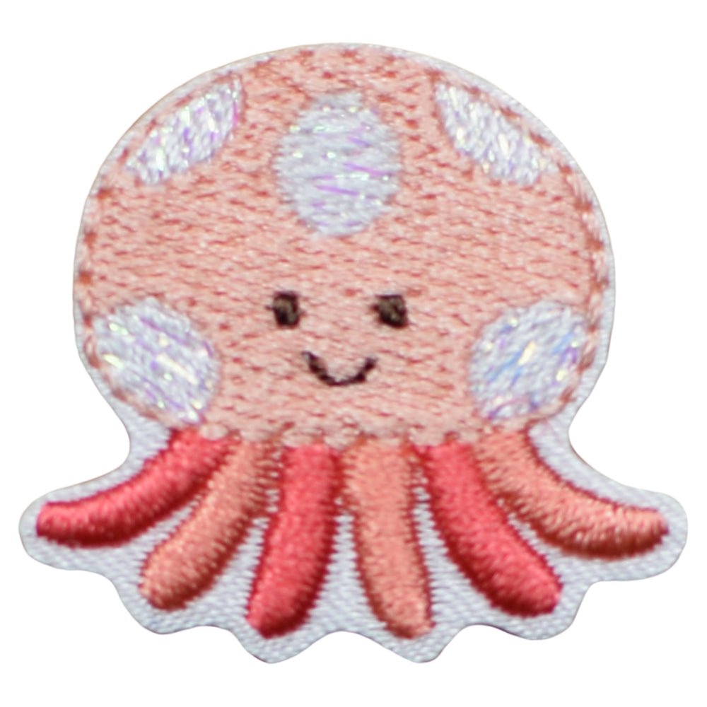 Jellyfish Embroidered Patch — Iron On 1-1/4"