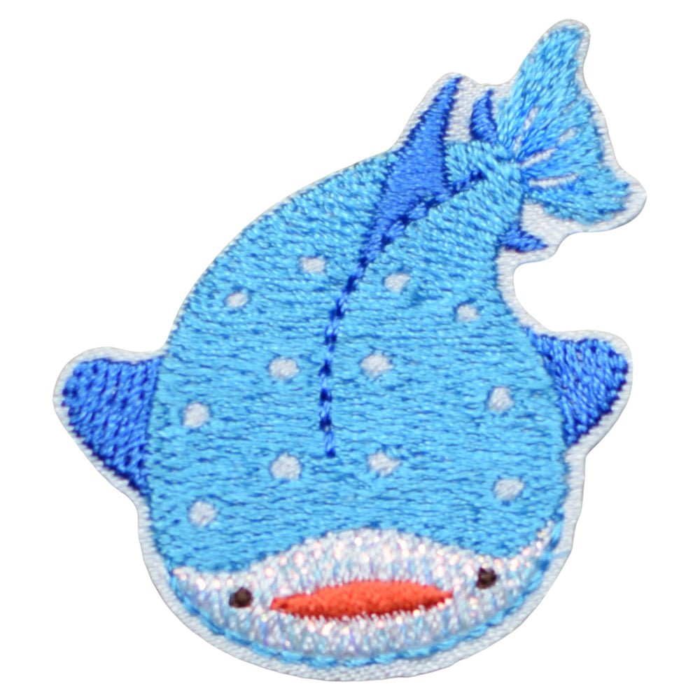 Whale Embroidered Patch — Iron On 1-3/4"