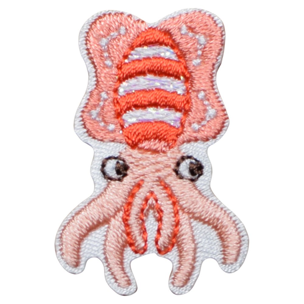 Squid Embroidered Patch — Iron On 1-3/8"