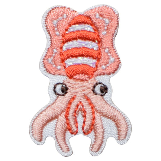 Squid Embroidered Patch — Iron On 1-3/8"