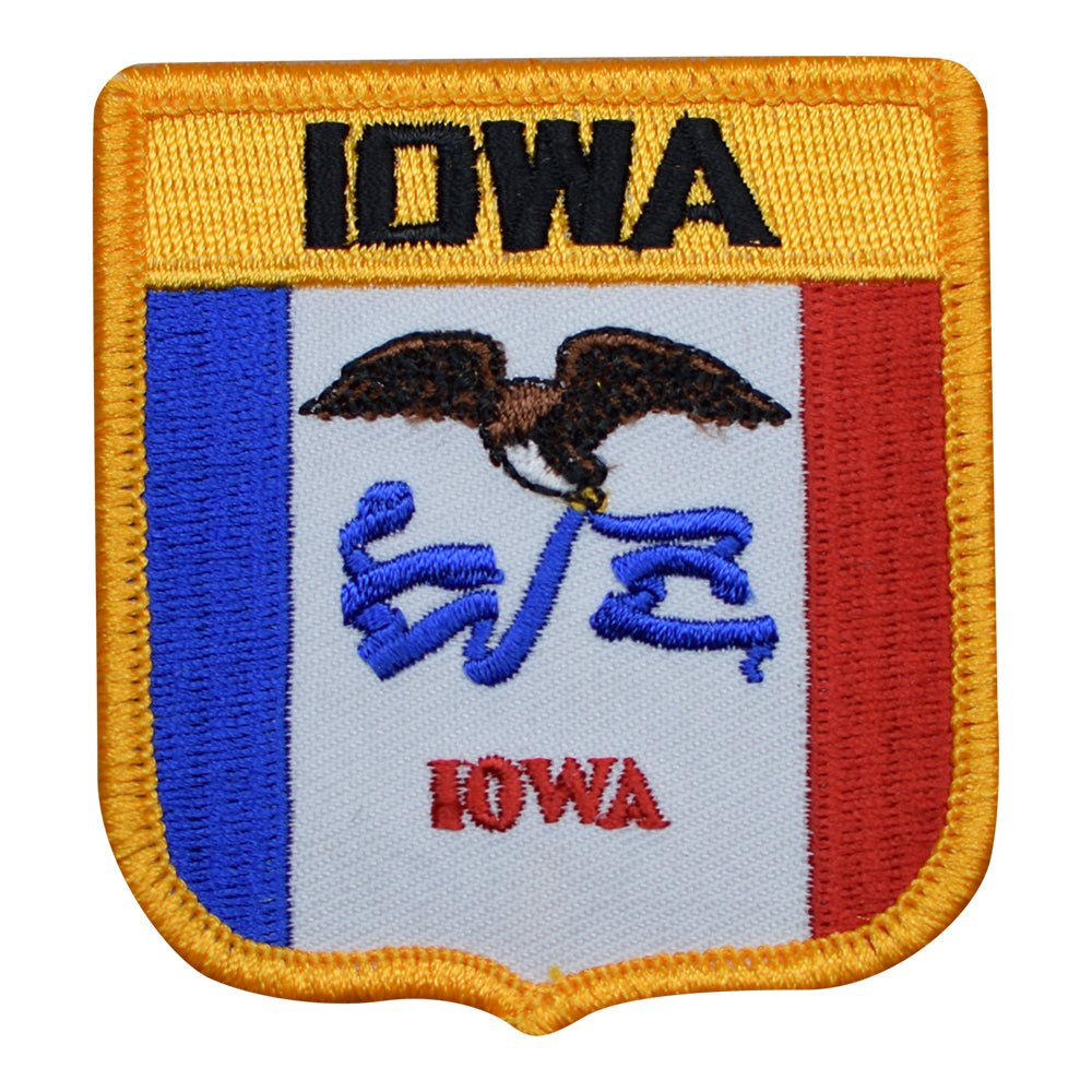 Iowa Embroidered Patch — Iron On 2.75"