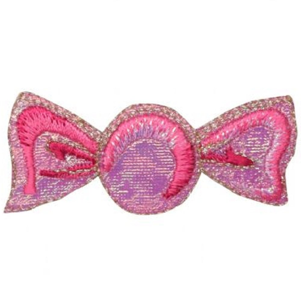 Pink Candy Embroidered Patch — Iron On 2.5"