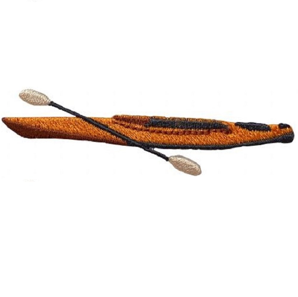 Kayak Embroidered Patch — Iron On 2-3/4"