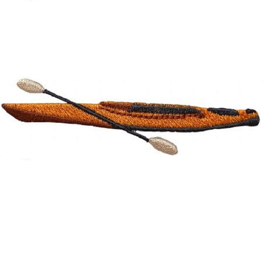 Kayak Embroidered Patch — Iron On 2-3/4"