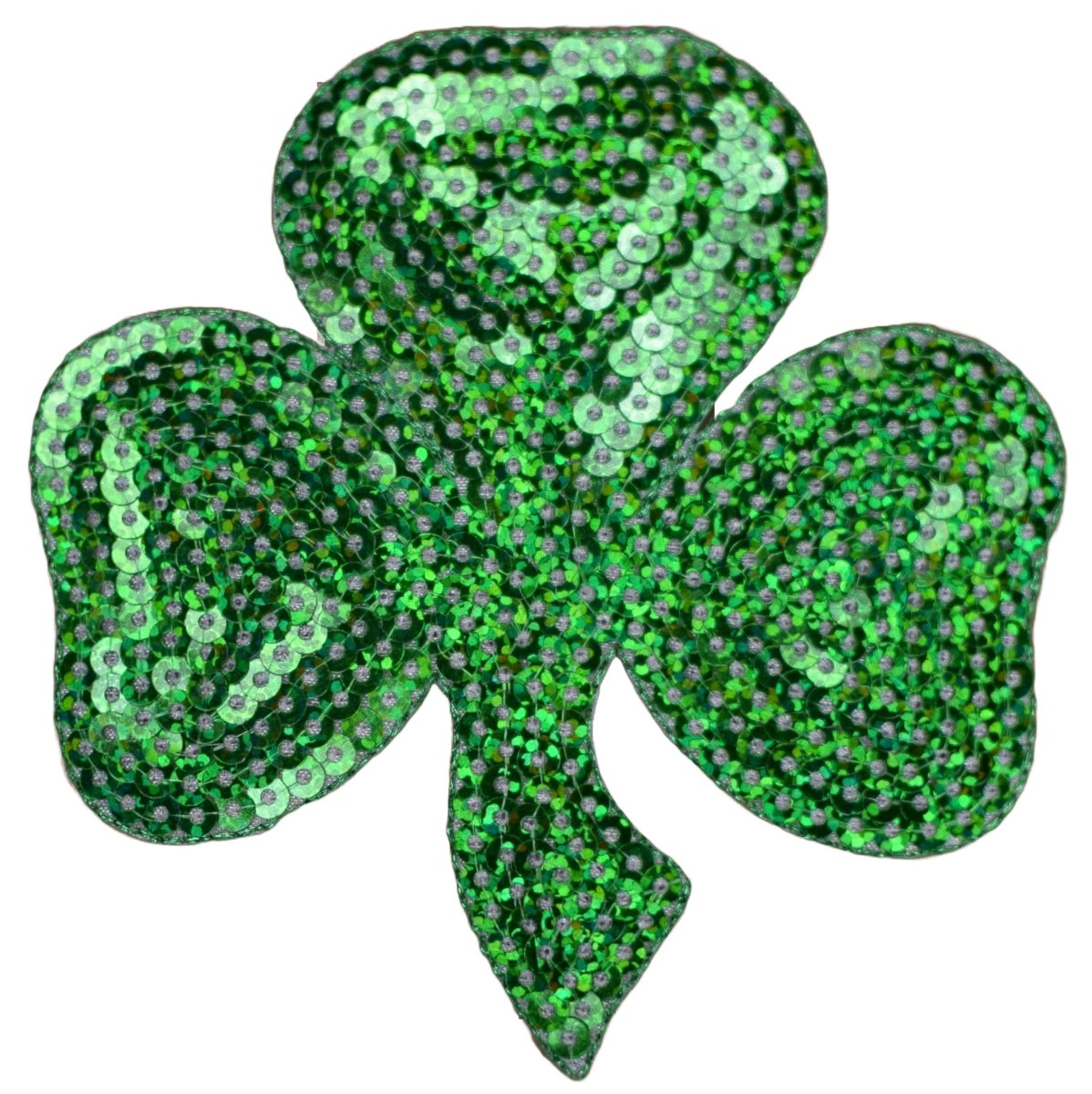 Extra Large Shamrock Embroidered Patch — Iron On 4"