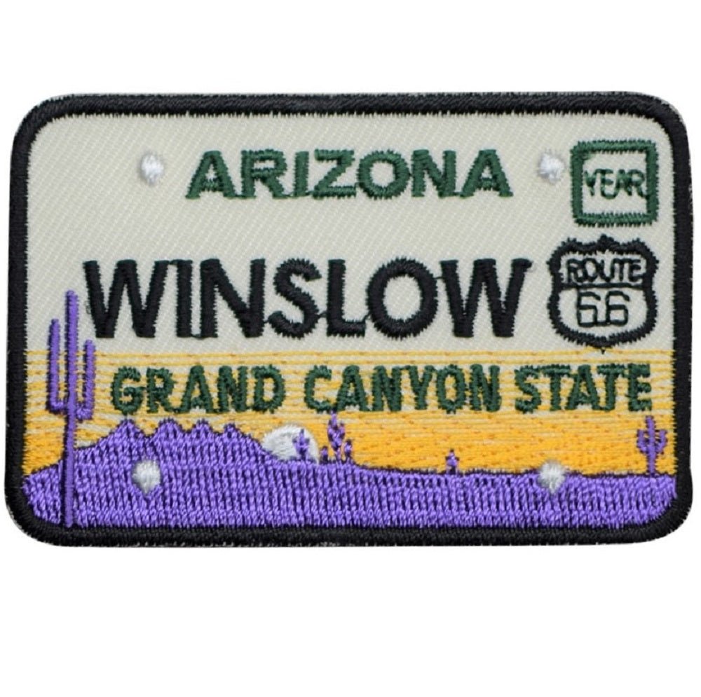 Winslow Arizona Embroidered Patch — Iron On 2.75"