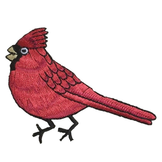 Cardinal Embroidered Patch — Iron On 2-3/8"