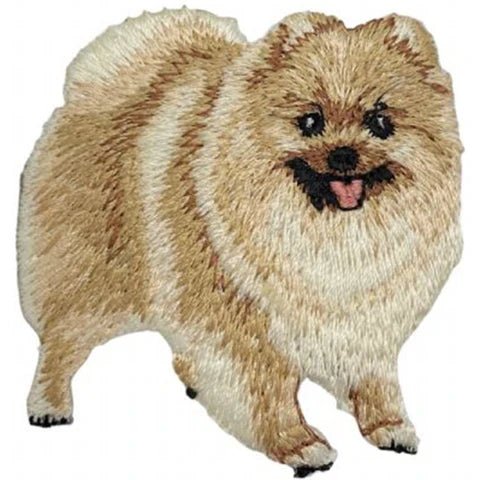 Pomeranian Dog Applique Patch- Pet Canine Animal Badge 2.5"(Iron on)