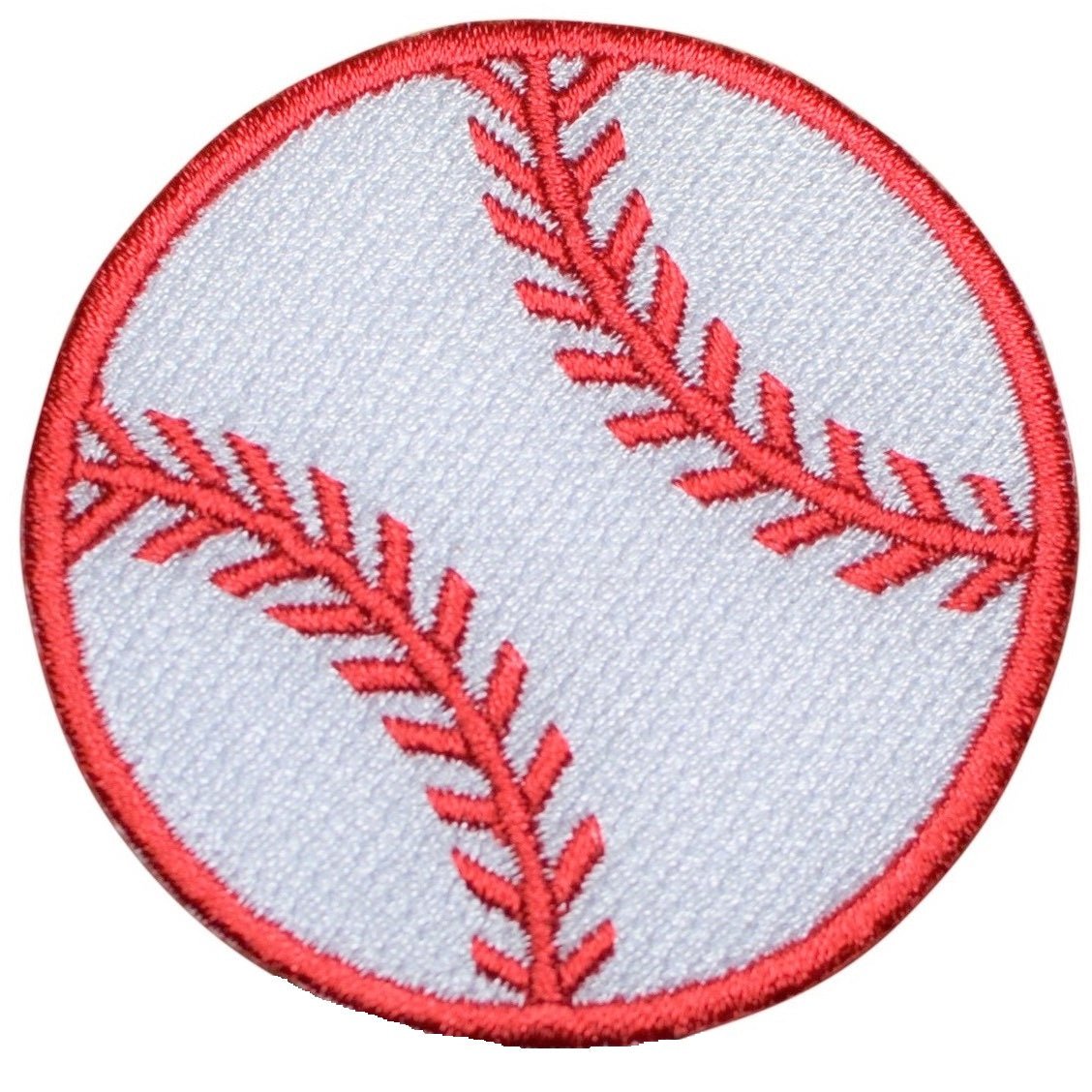 Baseball Embroidered Patch - 2-Pack - Iron On