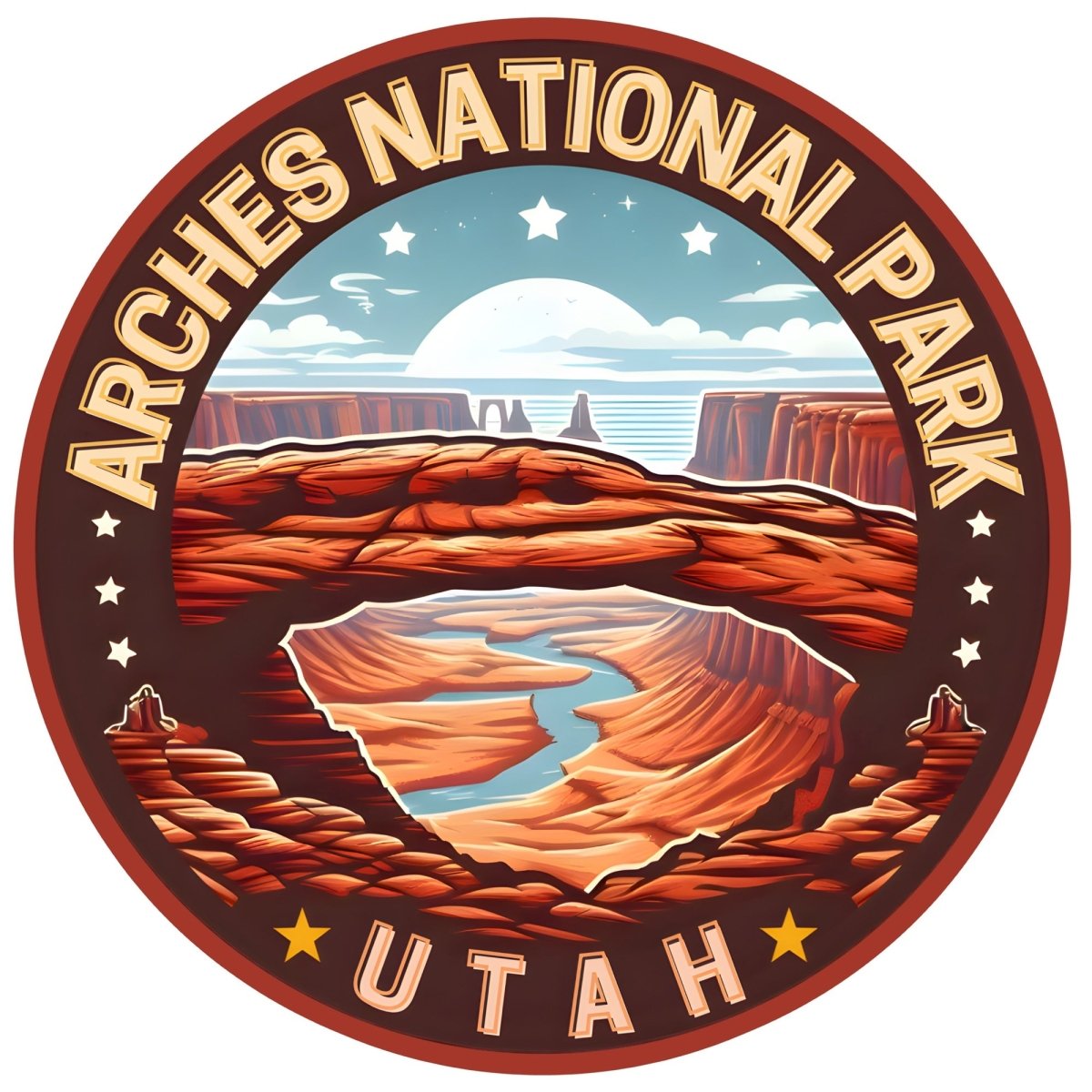 Arches National Park Vinyl Sticker - Utah Hiking Camping Decal