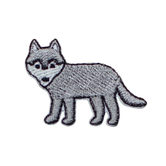 Wolf Applique Patch - Mini Embroidered Animal Badge 1.25" (Iron On) - Paddy's Patches