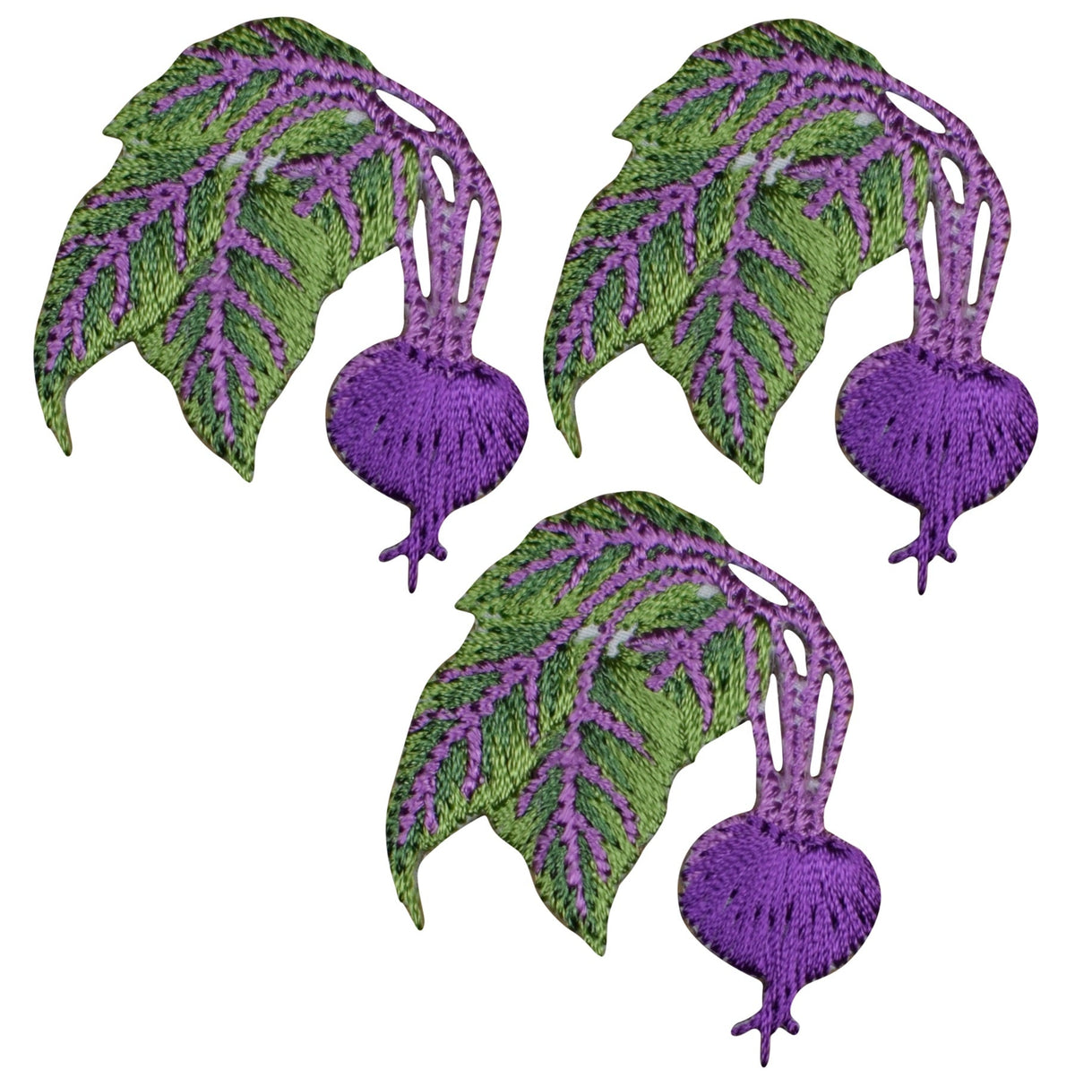 Beets Applique Patch - Embroidered Food Farm & Garden Badge 1-1/2" (Iron On)