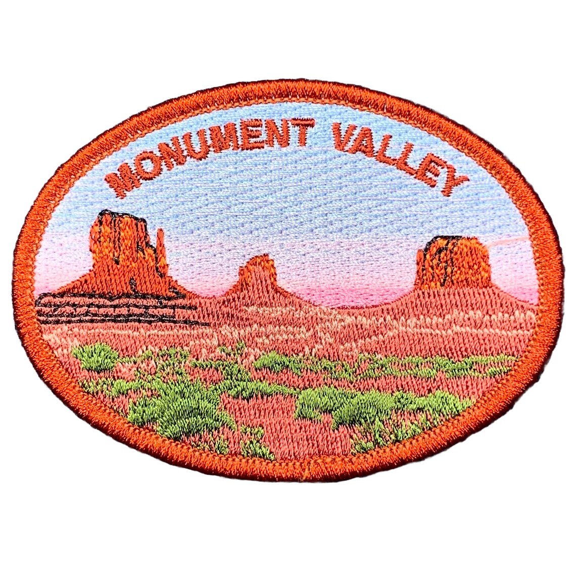 Monument Valley Patch - Utah Arizona Colorado Plateau Navajo Embroidered National Park Badge 3.5" (I