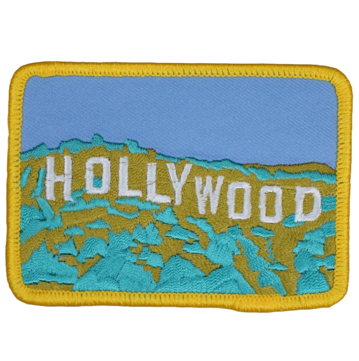 Hollywood Patch - Embroidered California Los Angeles Badge 3.5" (Iron On)