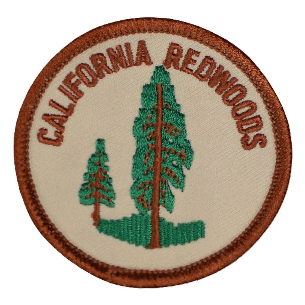 Small California Redwoods Patch - Sequoias CA Nature Tree Badge 2" (Iron on)