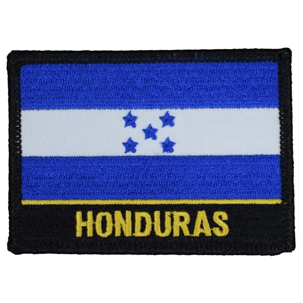 Honduras Flag Patch - Central America Caribbean Tegucigalpa Badge 3.375" Iron on