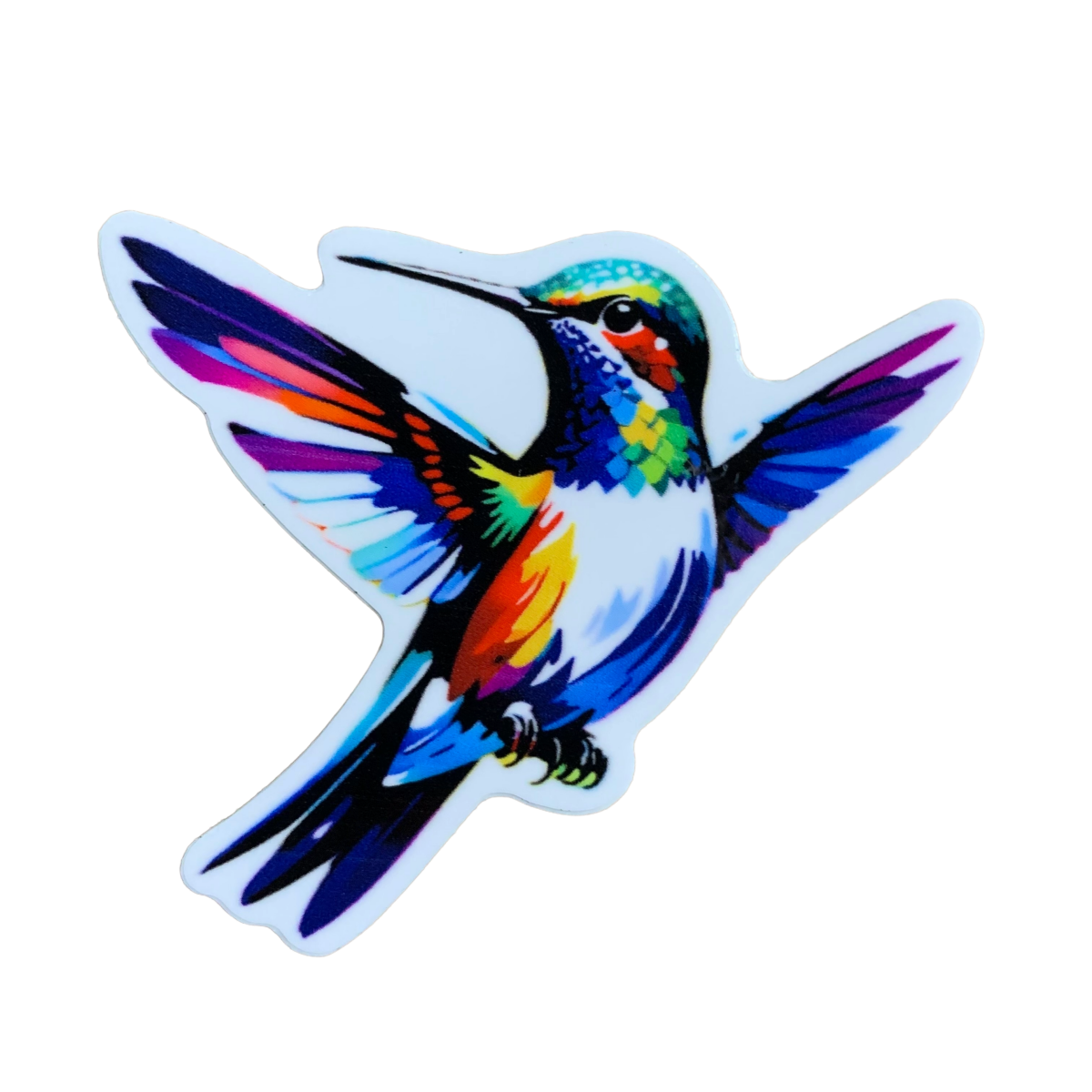 Hummingbird Sticker - Colorful Bird Animal Vinyl Decal 2-5/8" - view 1