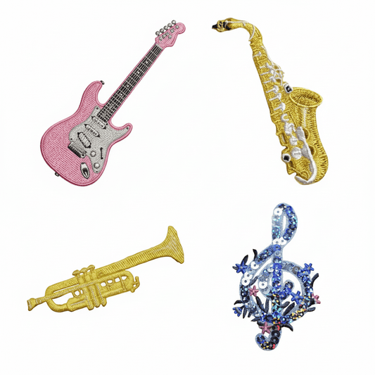 Music Lovers Patch Pack (4-Pack) - Paddy's Patches