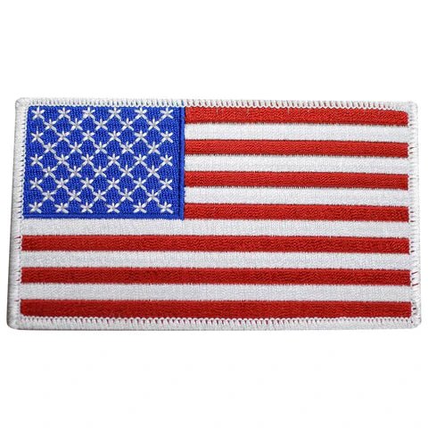 Large American Flag Patch - United States of America, USA 4-7/8" (Iron on)
