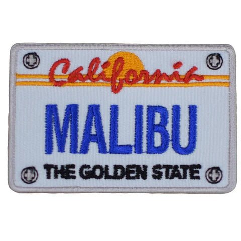 Malibu Patch - California License Plate 2.75" (Iron or SewOn)