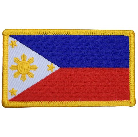 Philippines Flag Patch - Embroidered Badge For Jackets Hats and Backpacks 3-3/8"